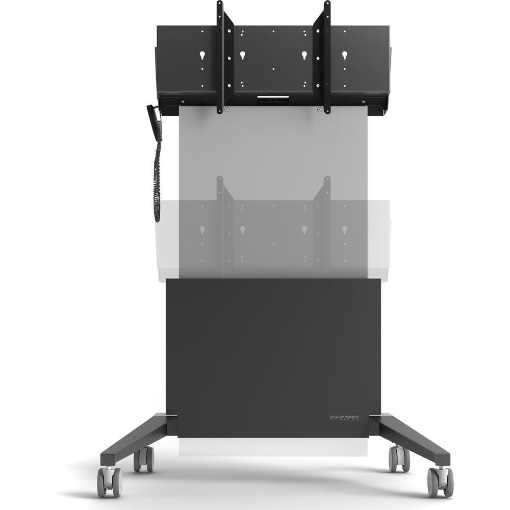 Salamander Designs Large Electric Lift Mobile Display Stand for Up to 65" Displays