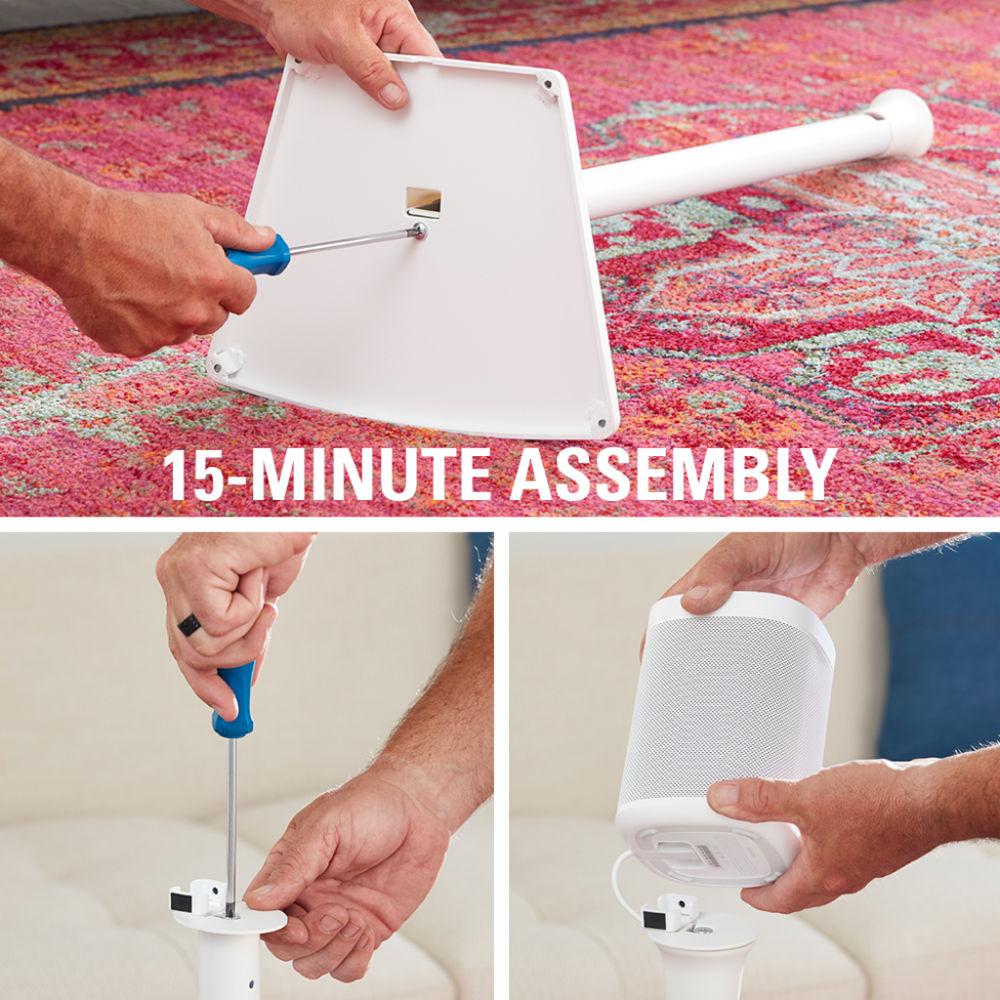 SANUS WSS22 Wireless Speaker Stands for the Sonos One, PLAY:1 & PLAY:3