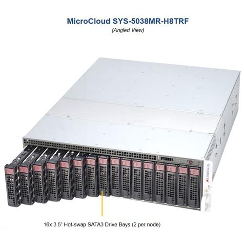Supermicro 5038MR-H8TRF 16-Bay MicroCloud SuperServer