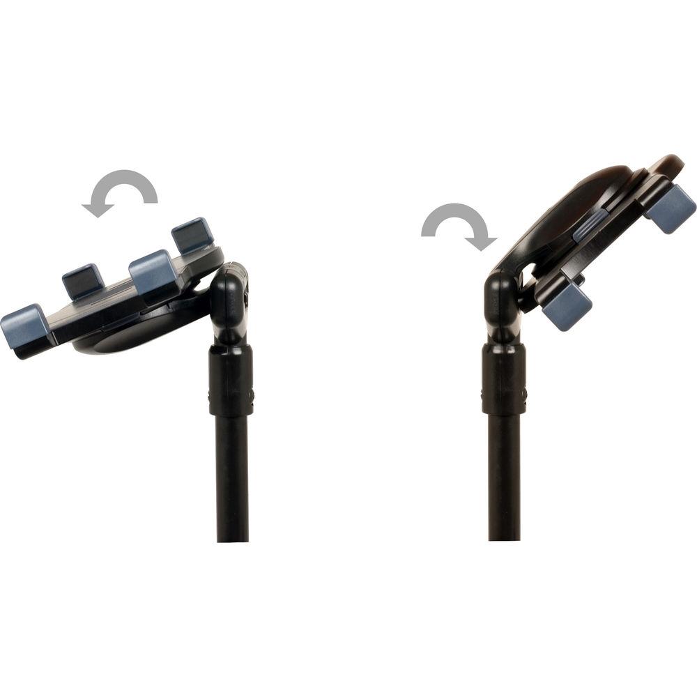 VocoPro MS-UT Universal Tablet Tripod Stand with Dual-Microphone Holder