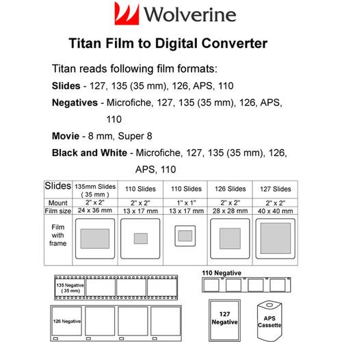 Wolverine Data F2D Titan 8-in-1 High-Definition Film to Digital Converter, Wolverine, Data, F2D, Titan, 8-in-1, High-Definition, Film, to, Digital, Converter