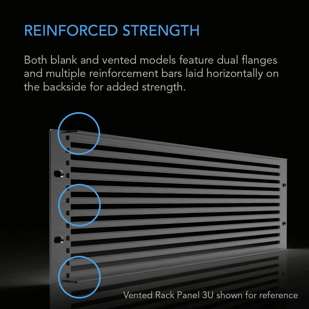 AC Infinity Anodized Aluminium Vented Rack Panel