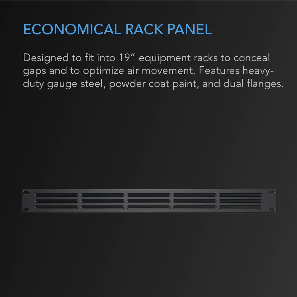 AC Infinity Heavy-Duty Steel Rack Panel Vented