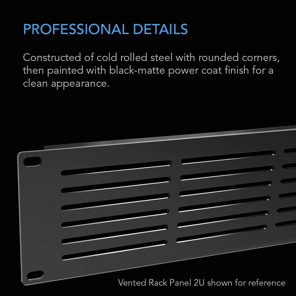 AC Infinity Heavy-Duty Steel Rack Panel Vented