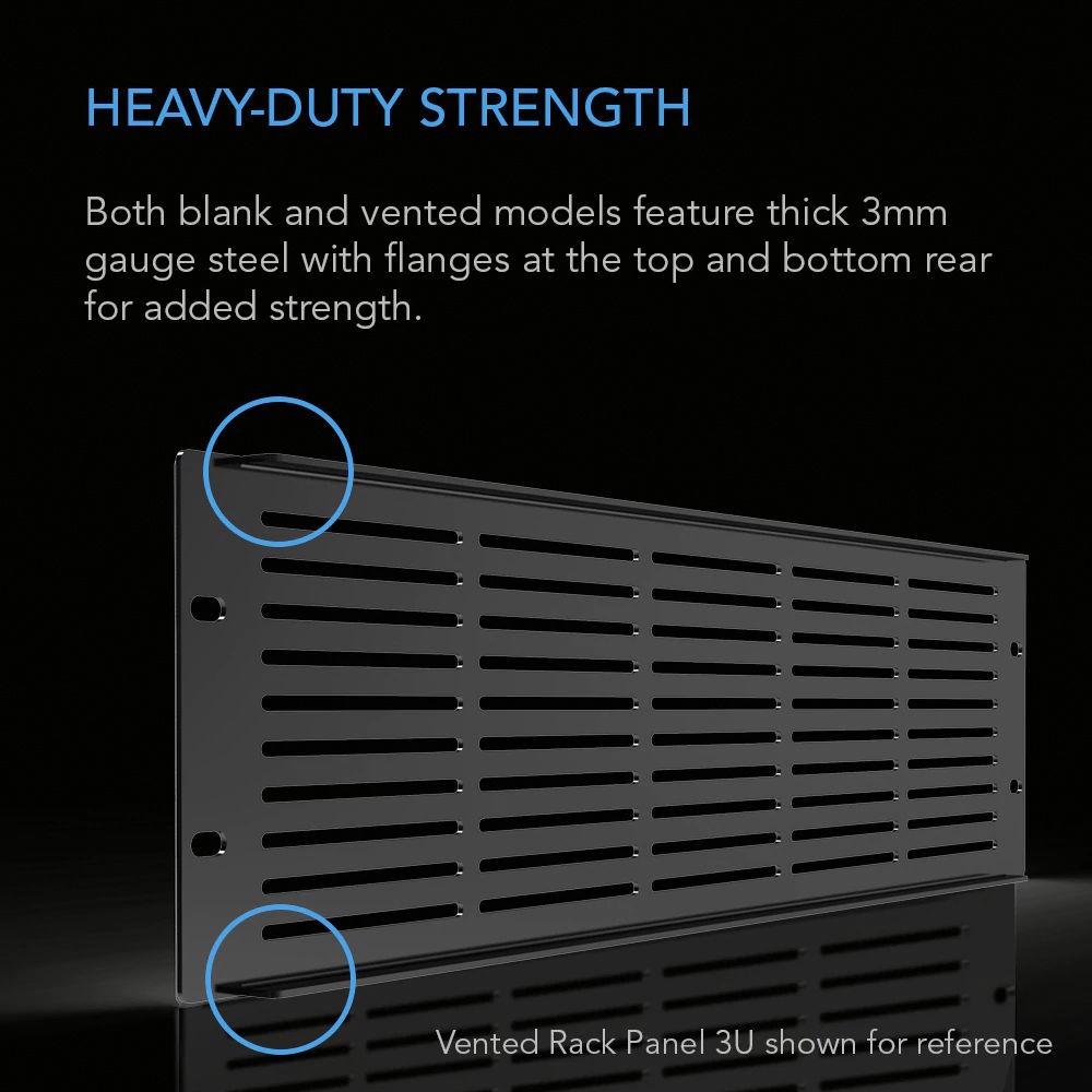 AC Infinity Heavy-Duty Steel Rack Panel Vented