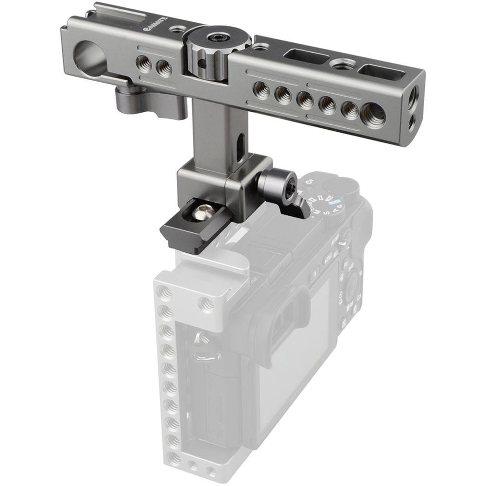 CAMVATE Nato Top Handle with 2.4" Safety Rail for Sony A6500 Cage