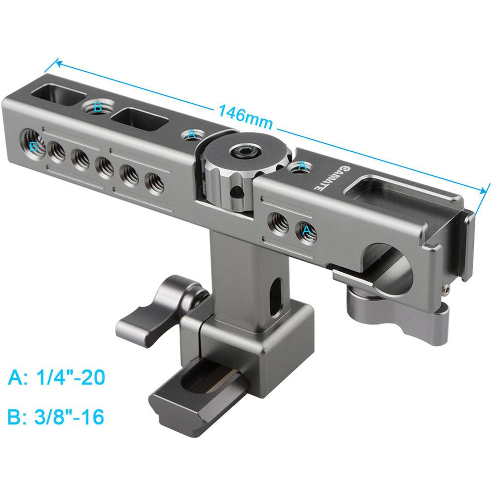 CAMVATE Nato Top Handle with 2.4" Safety Rail for Sony A6500 Cage