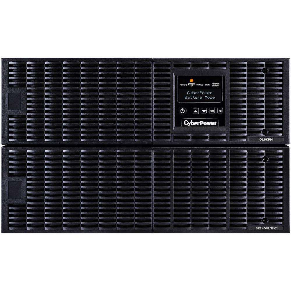 CyberPower UPS 6KVA 5.4KW, Online Double-Conversion UPS, Sine Wave Output, 6U Rack Tower 200-240V
