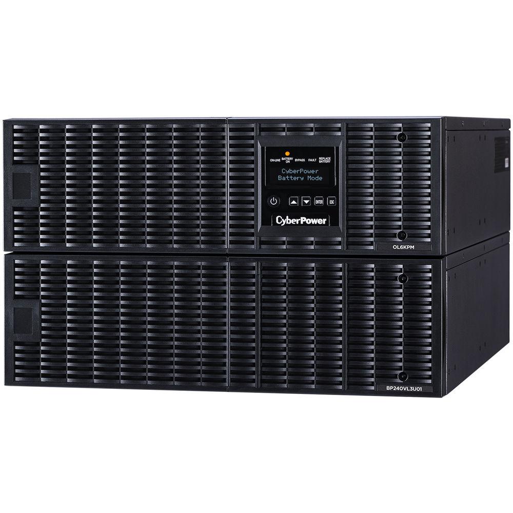 CyberPower UPS 6KVA 5.4KW, Online Double-Conversion UPS, Sine Wave Output, 6U Rack Tower 200-240V