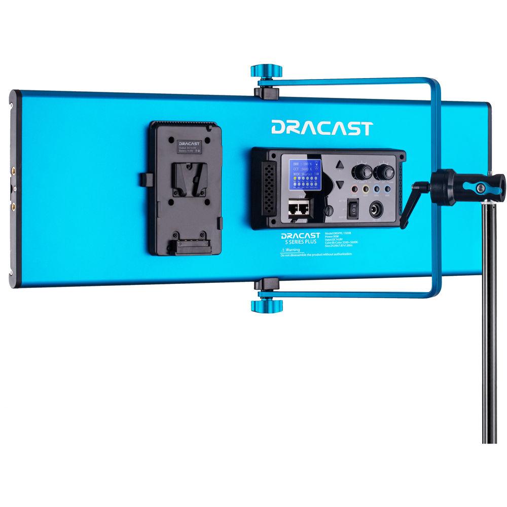 Dracast S-Series Plus Bi-Color LED1500 Panel with V-Mount Battery Plate