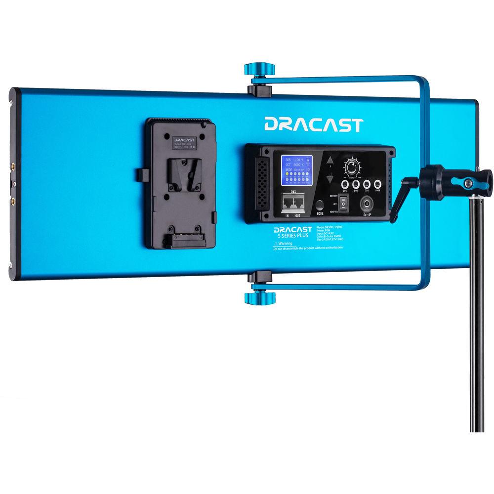 Dracast S-Series Plus Daylight LED1500 Panel with V-Mount Battery Plate