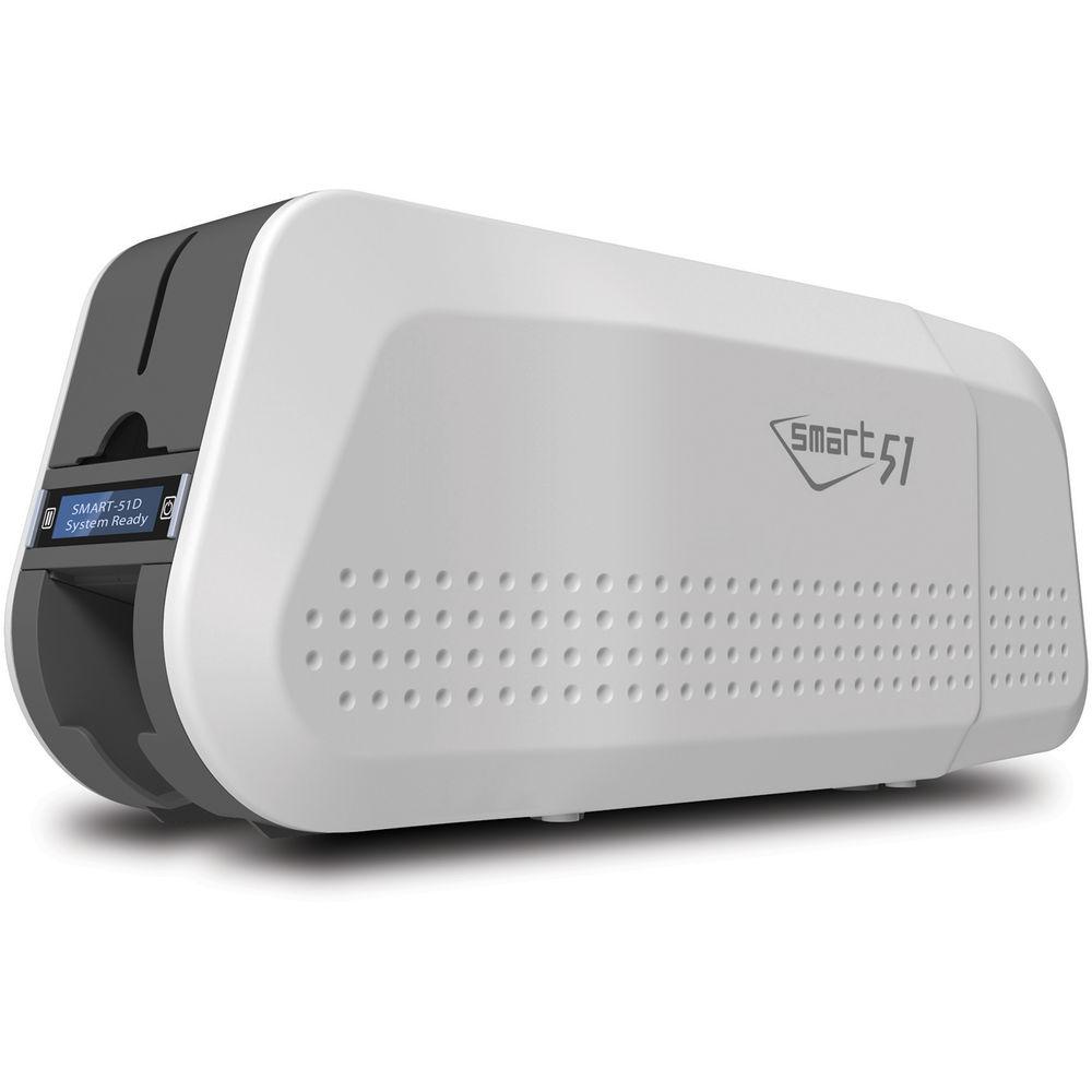 IDP SMART-51D Dual-Sided ID Card Printer with Ethernet Bundle