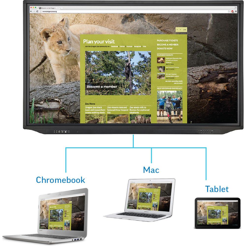 InFocus JTouch Plus 86" 4K Anti-Glare Touchscreen Display with Android