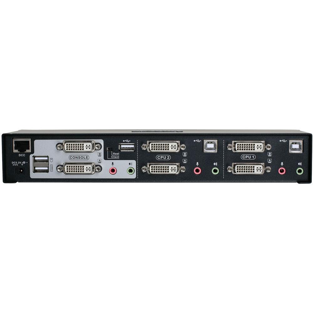 IOGEAR 2-Port Dual View Dual-Link DVI KVMP Switch