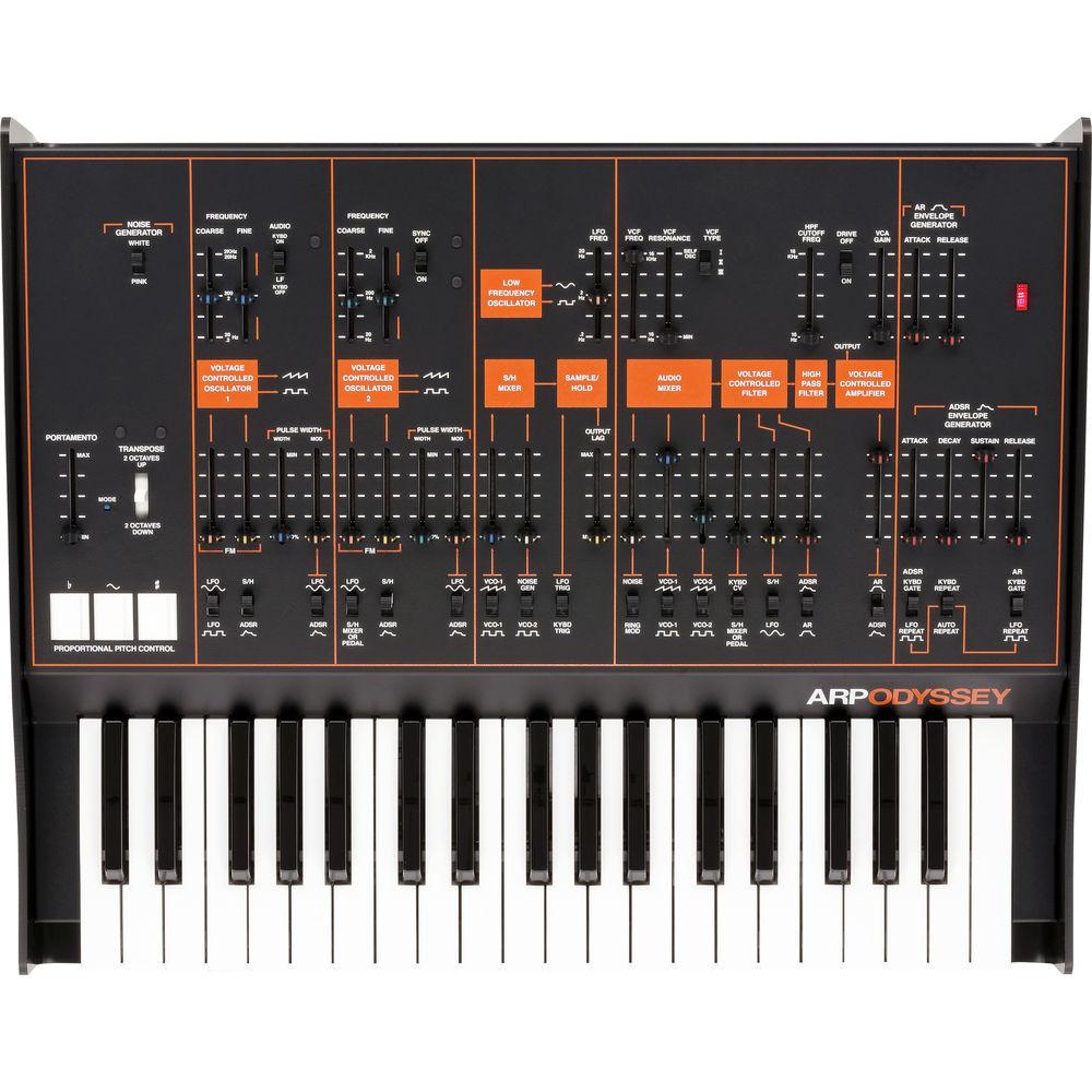 Korg ARP Odyssey FSQ Rev3 Full-Sized Analog Synthesizer with SQ-1 Step Sequencer