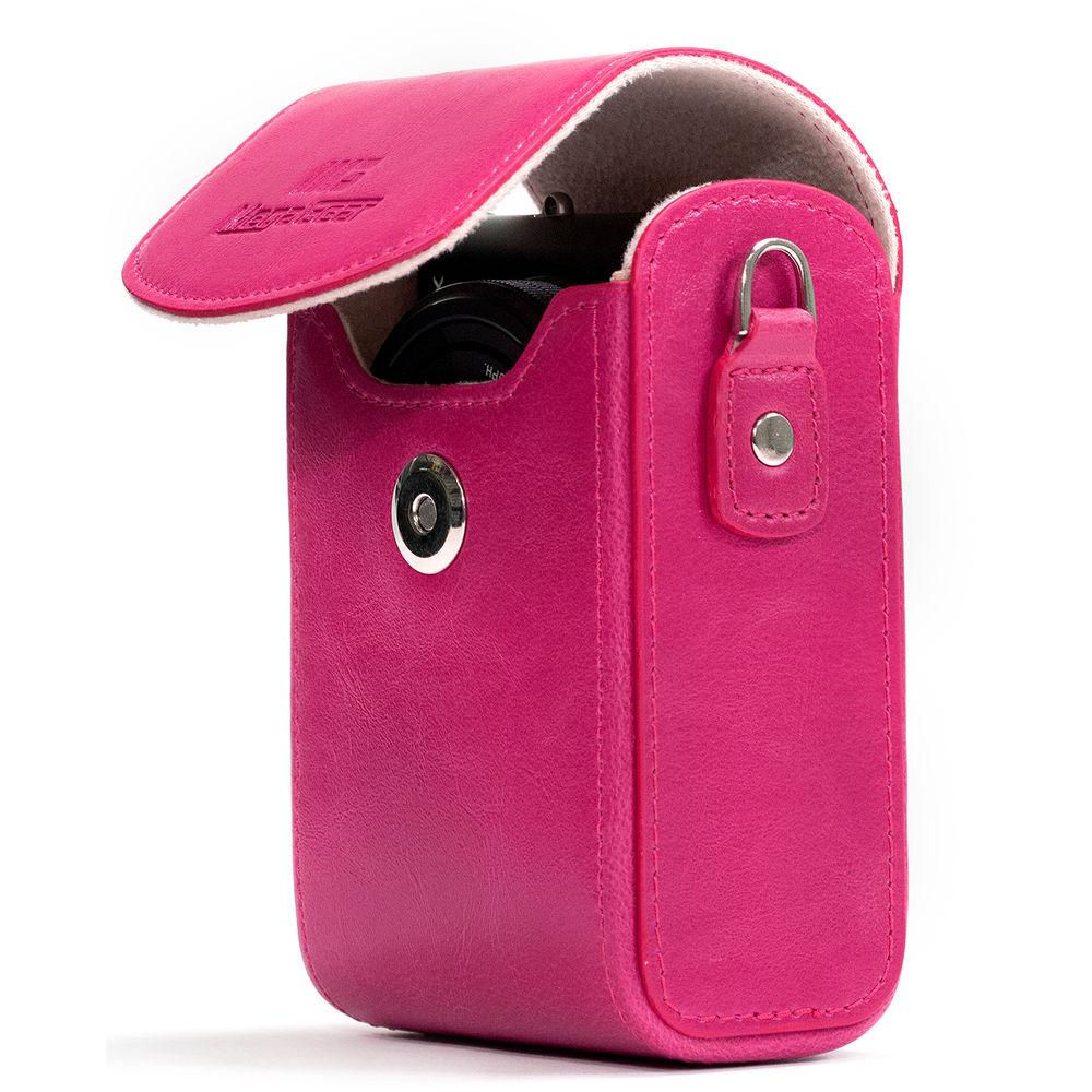 MegaGear Protective Leather Camera Case for PowerShotS120, COOLPIX P340, L28, Lumix ZS50, TZ70, ZS45, TZ57, Select Cyber-Shot