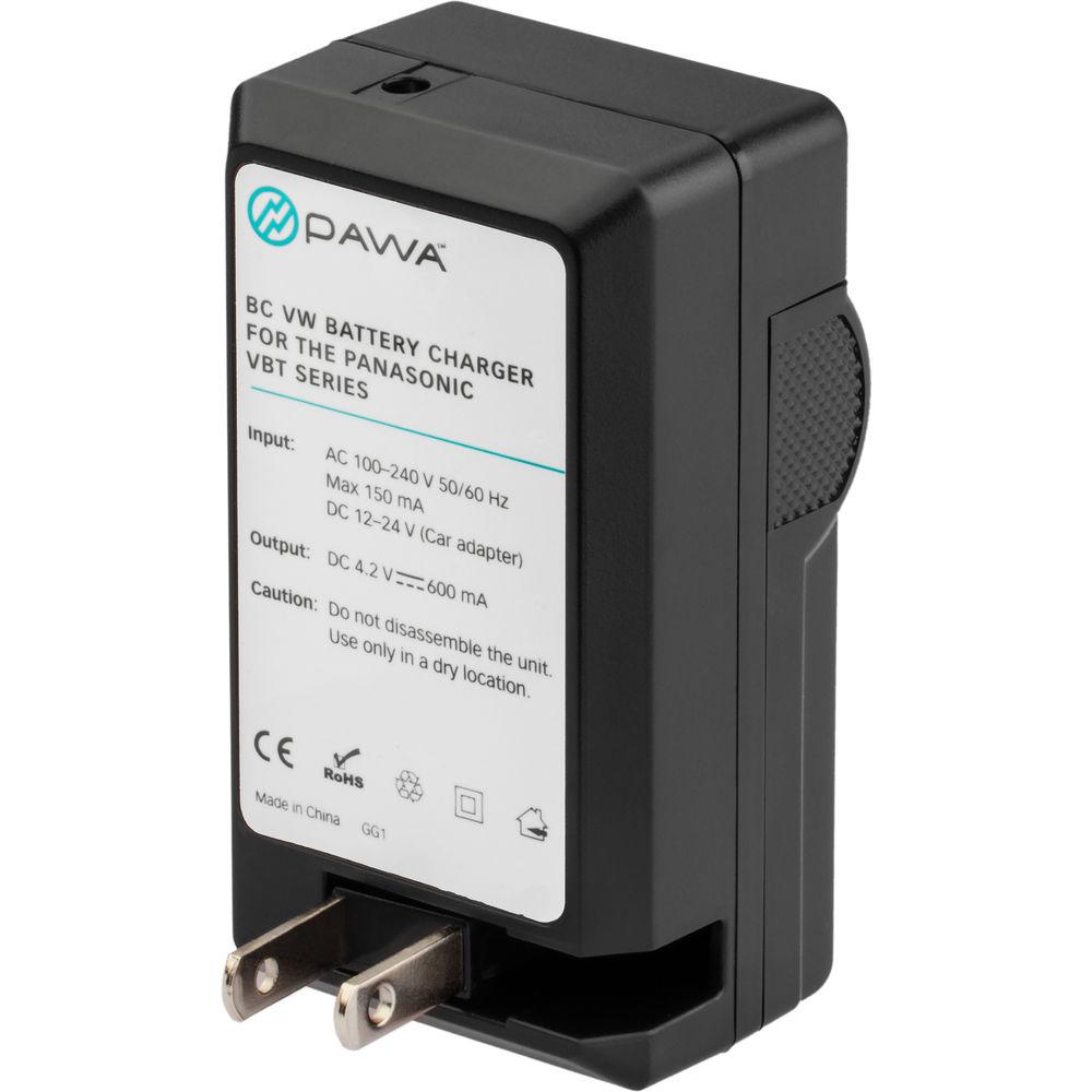 Pawa Battery Charger for Panasonic VBT, VBK, VBL, and VBY Series Batteries