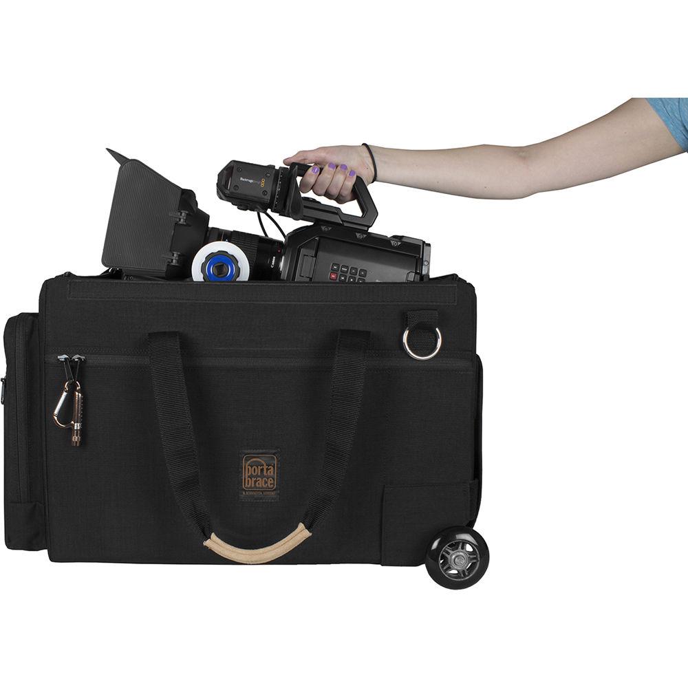 Porta Brace Rigid-Frame Carrying Case with Off-Road Wheels for Blackmagic URSA Mini