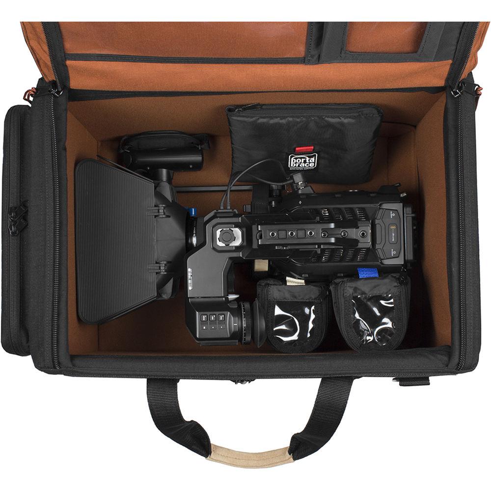 Porta Brace Rigid-Frame Carrying Case with Off-Road Wheels for Blackmagic URSA Mini