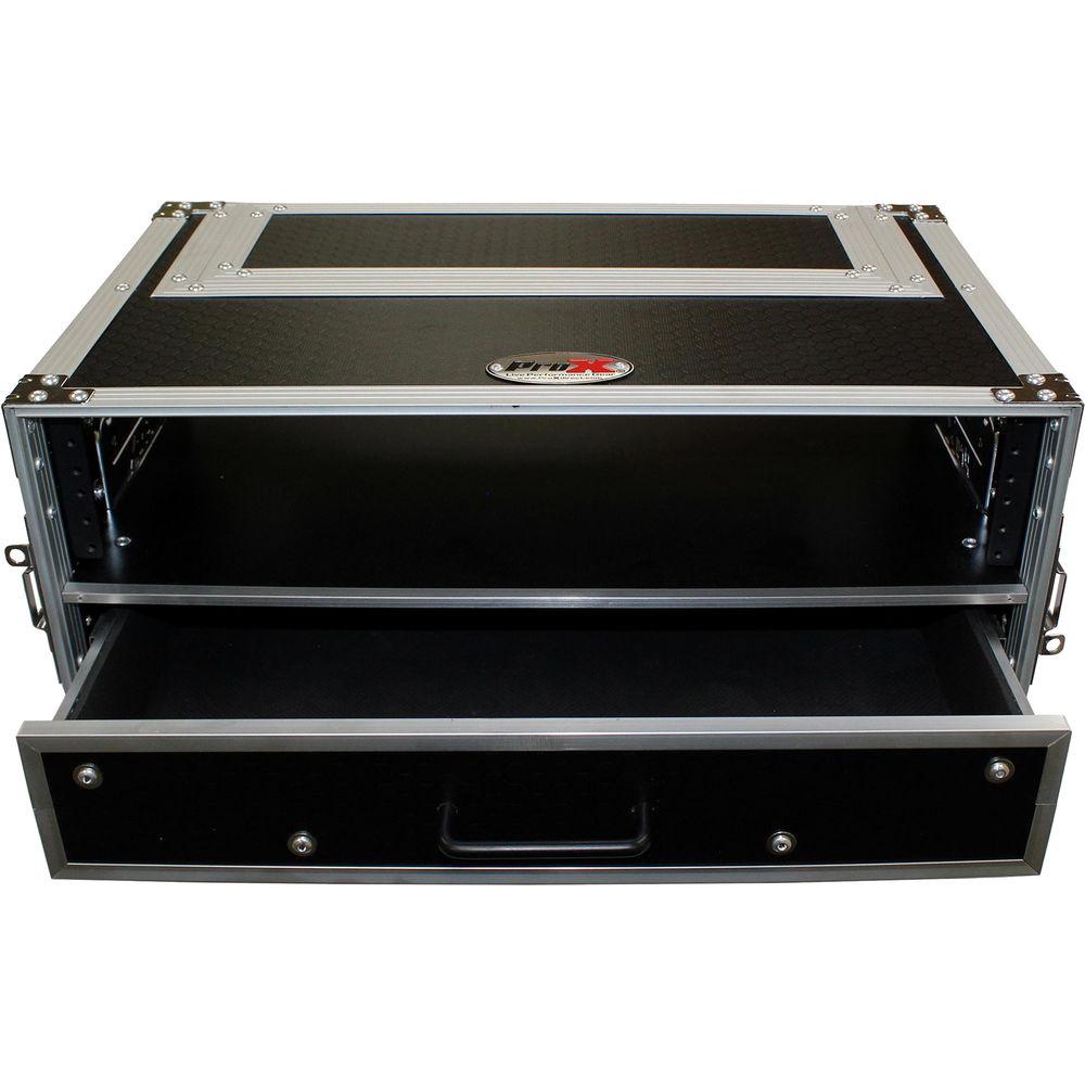 ProX 2-RU Rack Case with 2-RU Rack Drawer