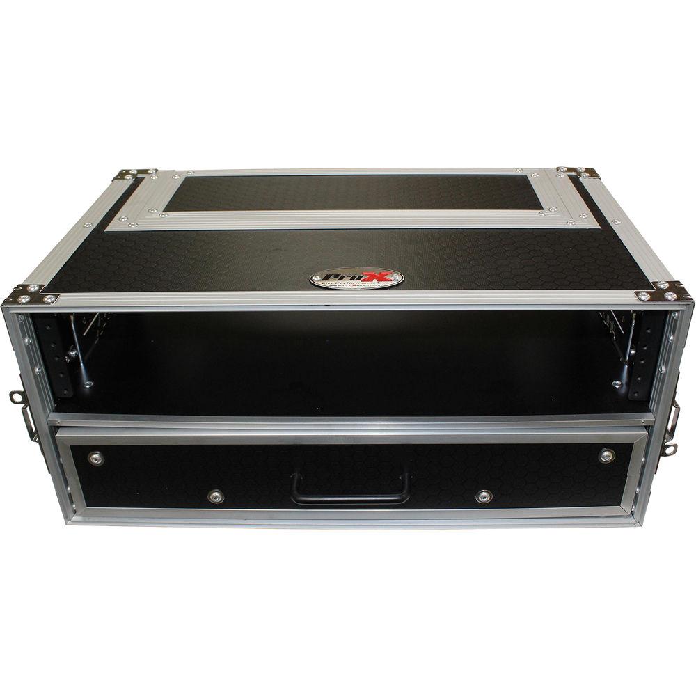 ProX 2-RU Rack Case with 2-RU Rack Drawer