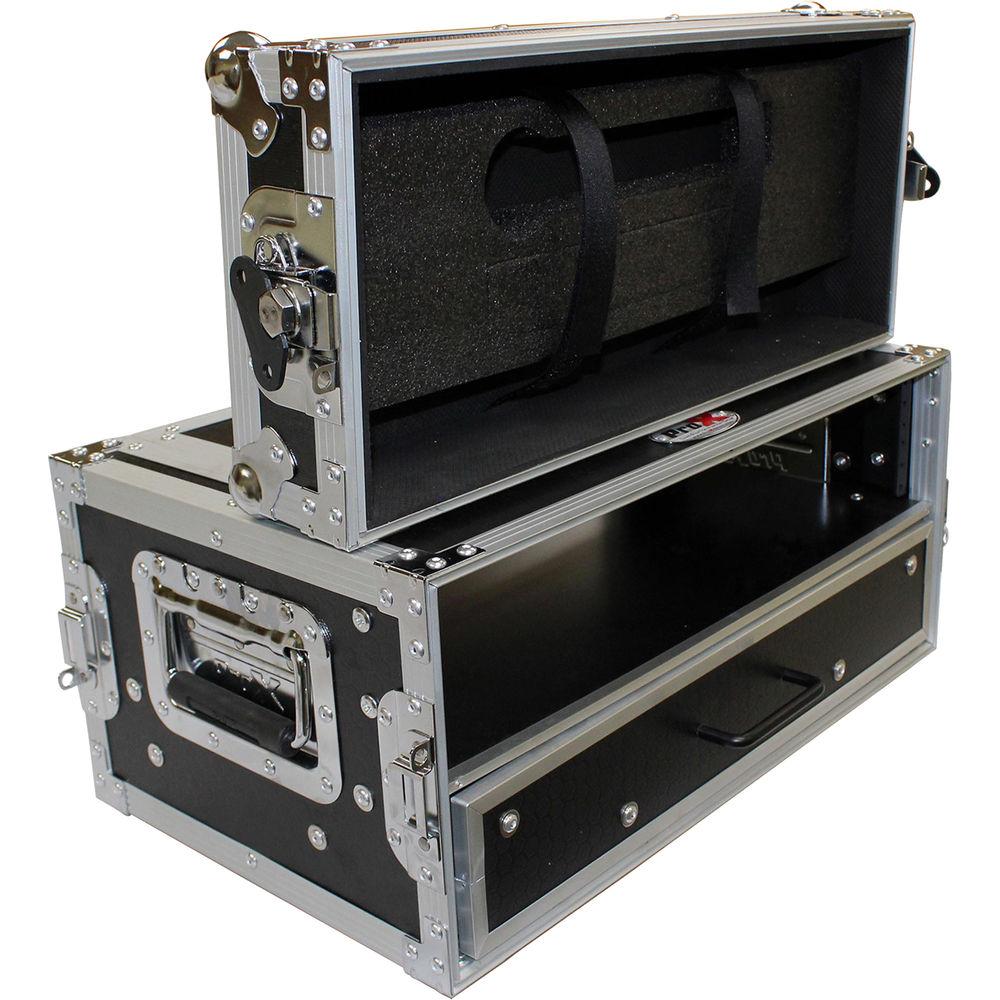 ProX 2-RU Rack Case with 2-RU Rack Drawer