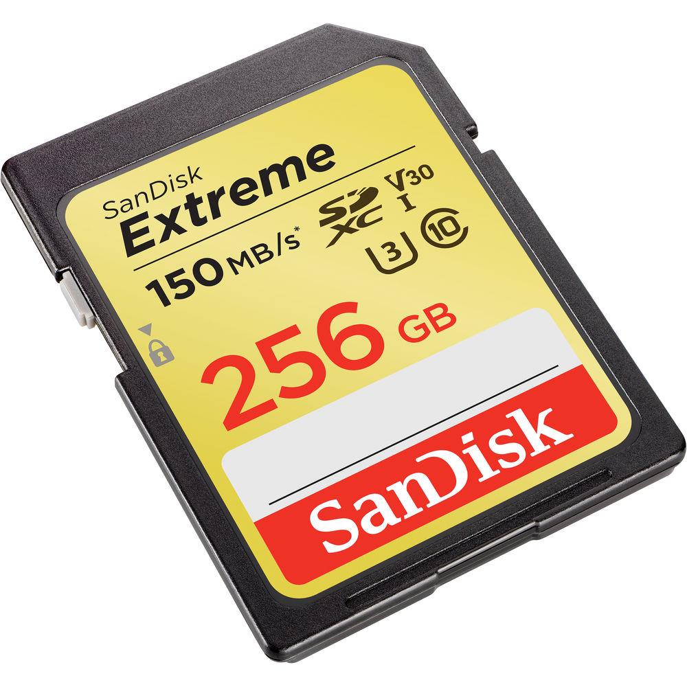 SanDisk 256GB Extreme UHS-I SDXC Memory Card