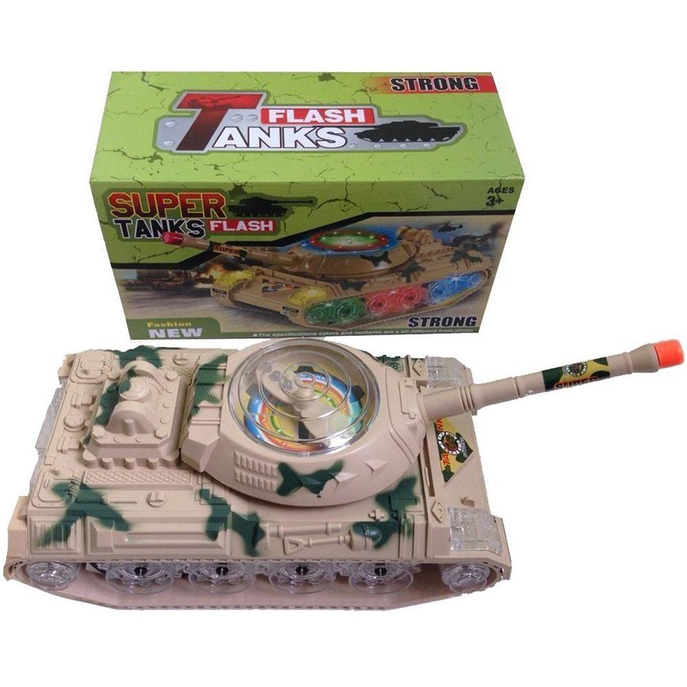 Top Race Toyze Bump-and-Go Toy Military Tank