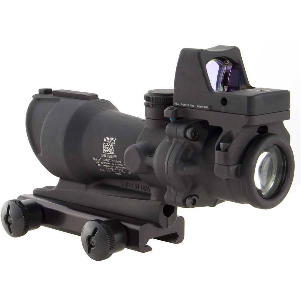 Trijicon 4x32 ACOG Center Illuminated Riflescope and 3.25 MOA Red Dot Type 2 RMR Sight Kit