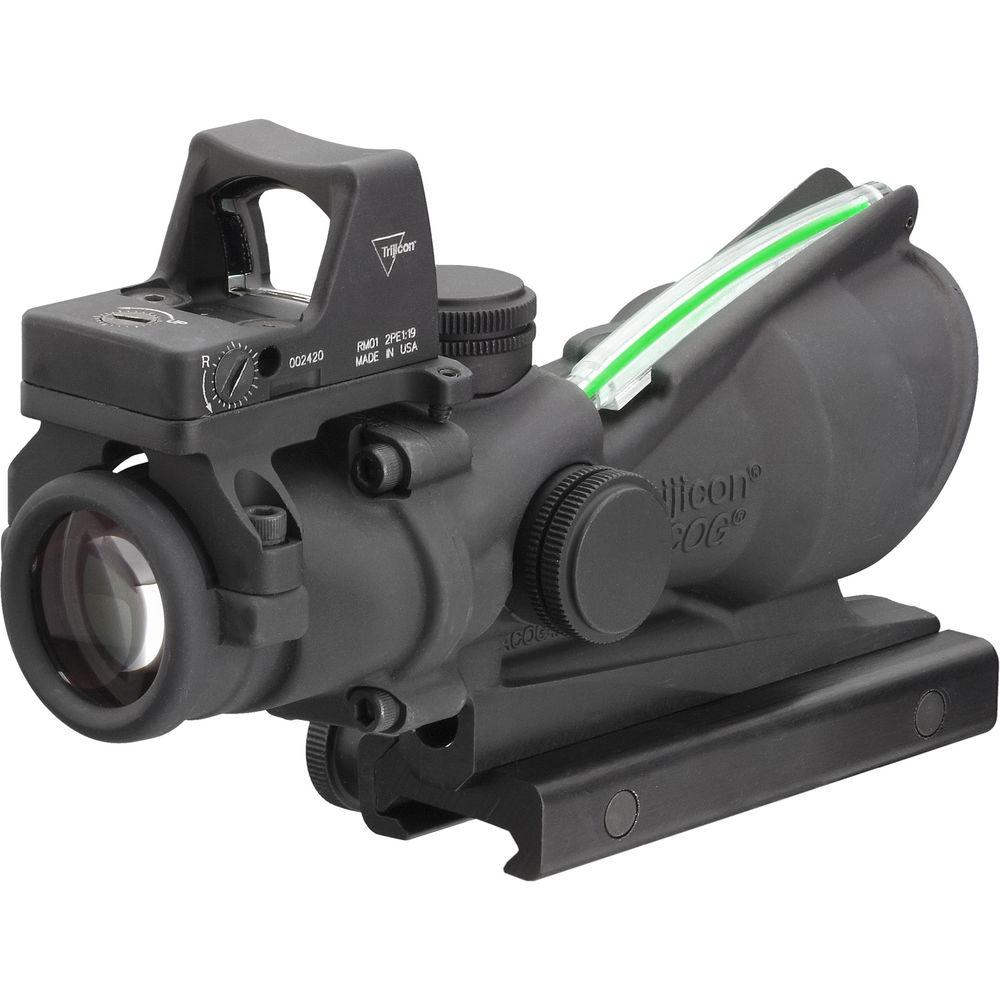 Trijicon 4x32 ACOG Dual Illuminated Riflescope and 3.25 MOA Red Dot Type 2 RMR Sight Kit