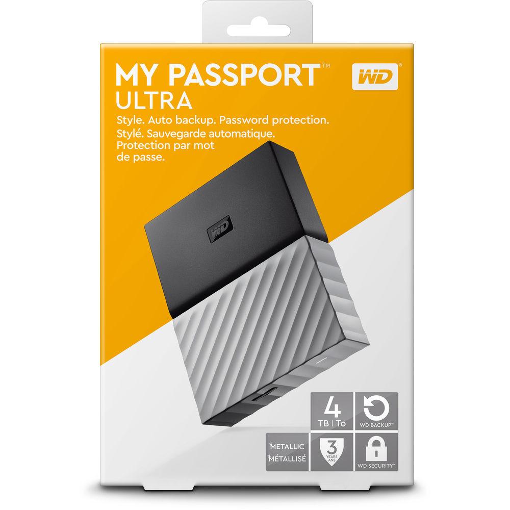 WD 4TB My Passport Ultra USB 3.0 External Hard Drive