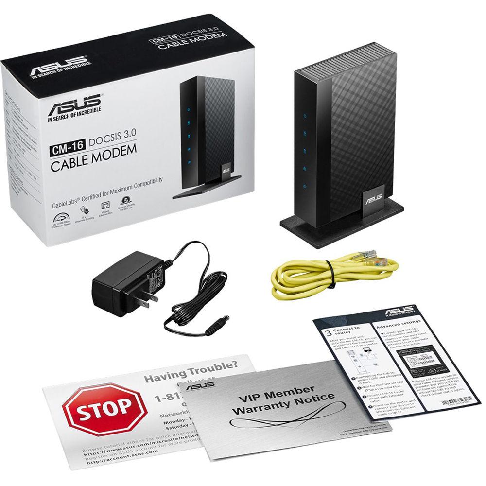 ASUS DOCSIS 3.0 CableLabs-Certified 16x4 Cable Modem