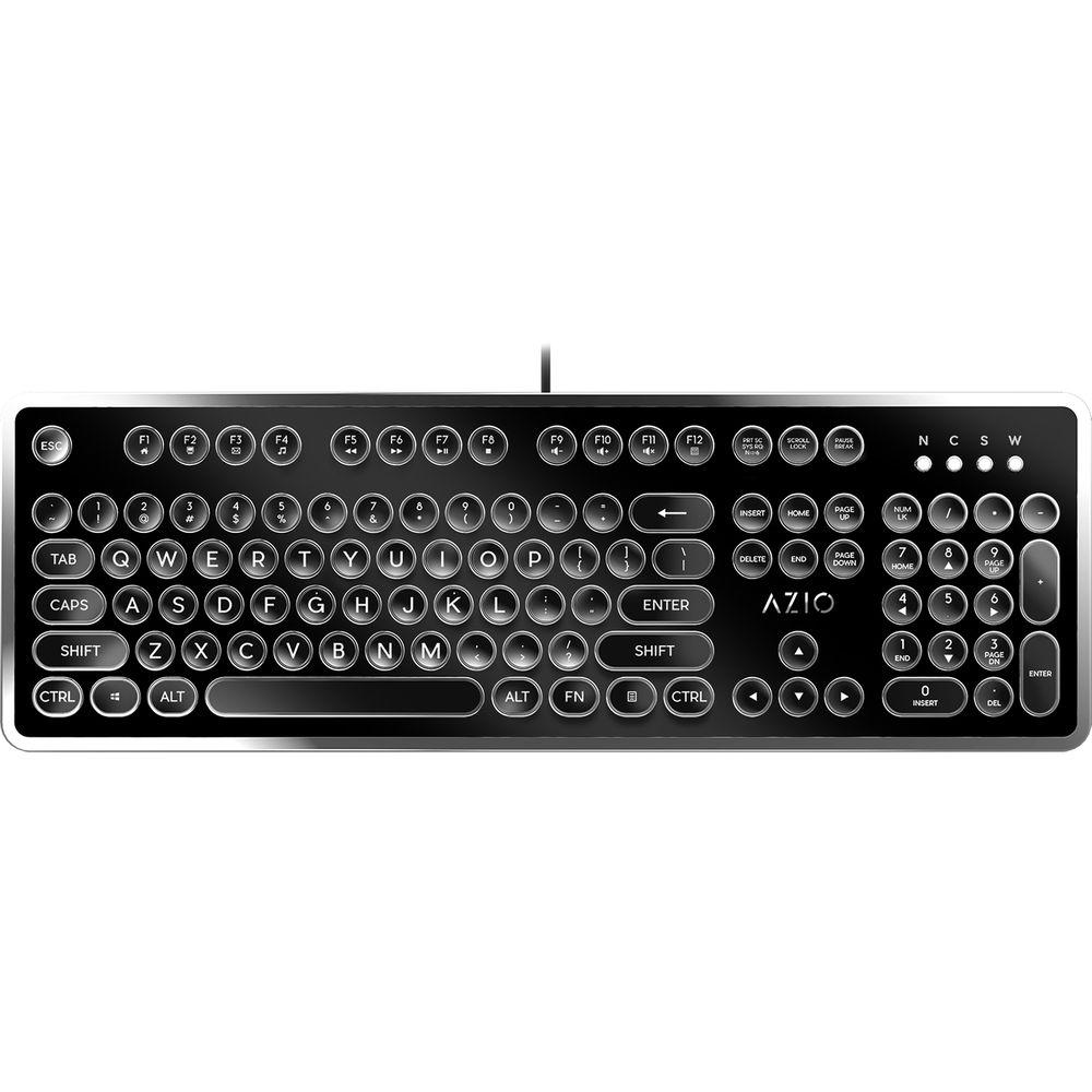 AZIO MK Retro Mechanical Keyboard, AZIO, MK, Retro, Mechanical, Keyboard