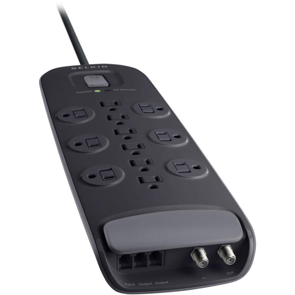 Belkin 12-Outlet Surge Protector with Dual RJ11 Ports