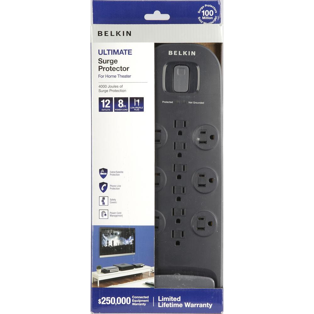 Belkin 12-Outlet Surge Protector with Dual RJ11 Ports