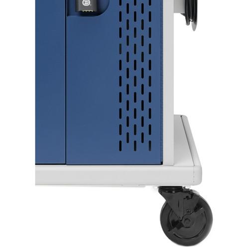 Bretford Core MS Charging Cart AC with Back Panel and 90° Outlets for Up to 24 Devices