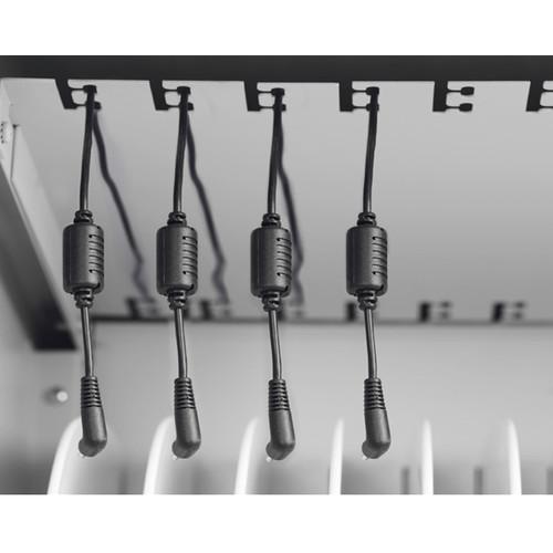 Bretford Core MS Charging Cart AC with Rear Door and 90° Outlets for Up to 24 Devices