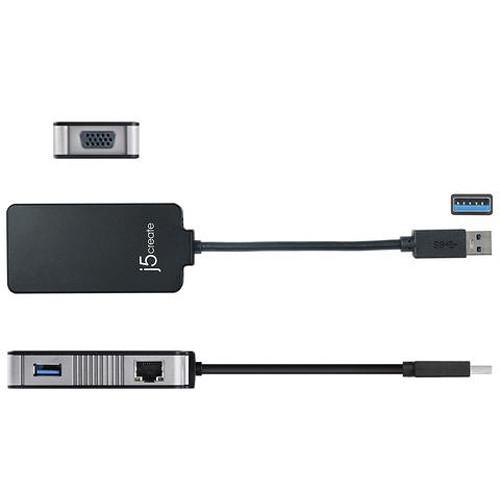 j5create USB 3.0 Multi-Adapter with VGA & Gigabit Ethernet