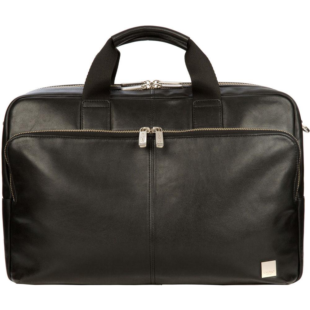 KNOMO USA 15" Amesbury Leather Laptop Briefcase