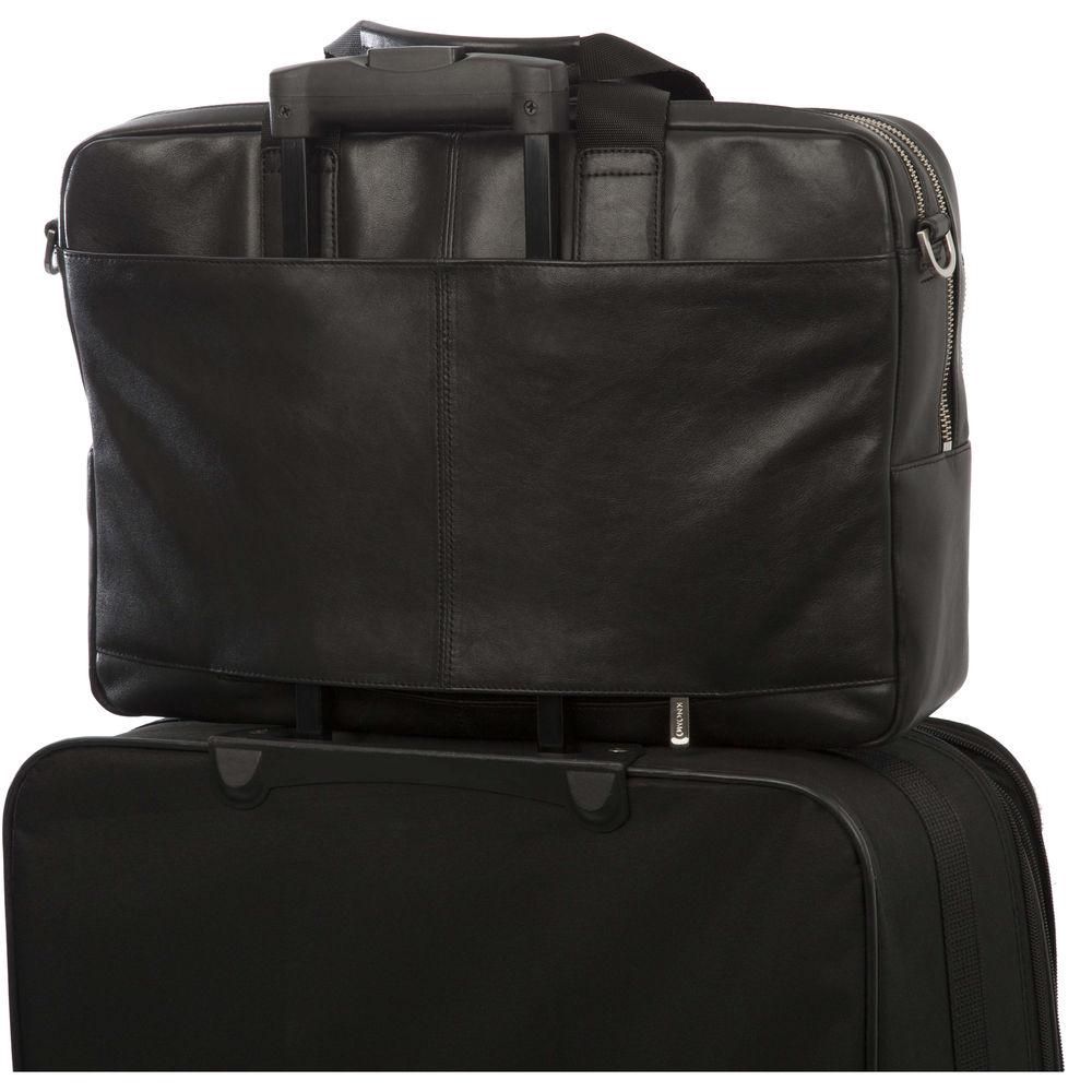 KNOMO USA 15" Amesbury Leather Laptop Briefcase
