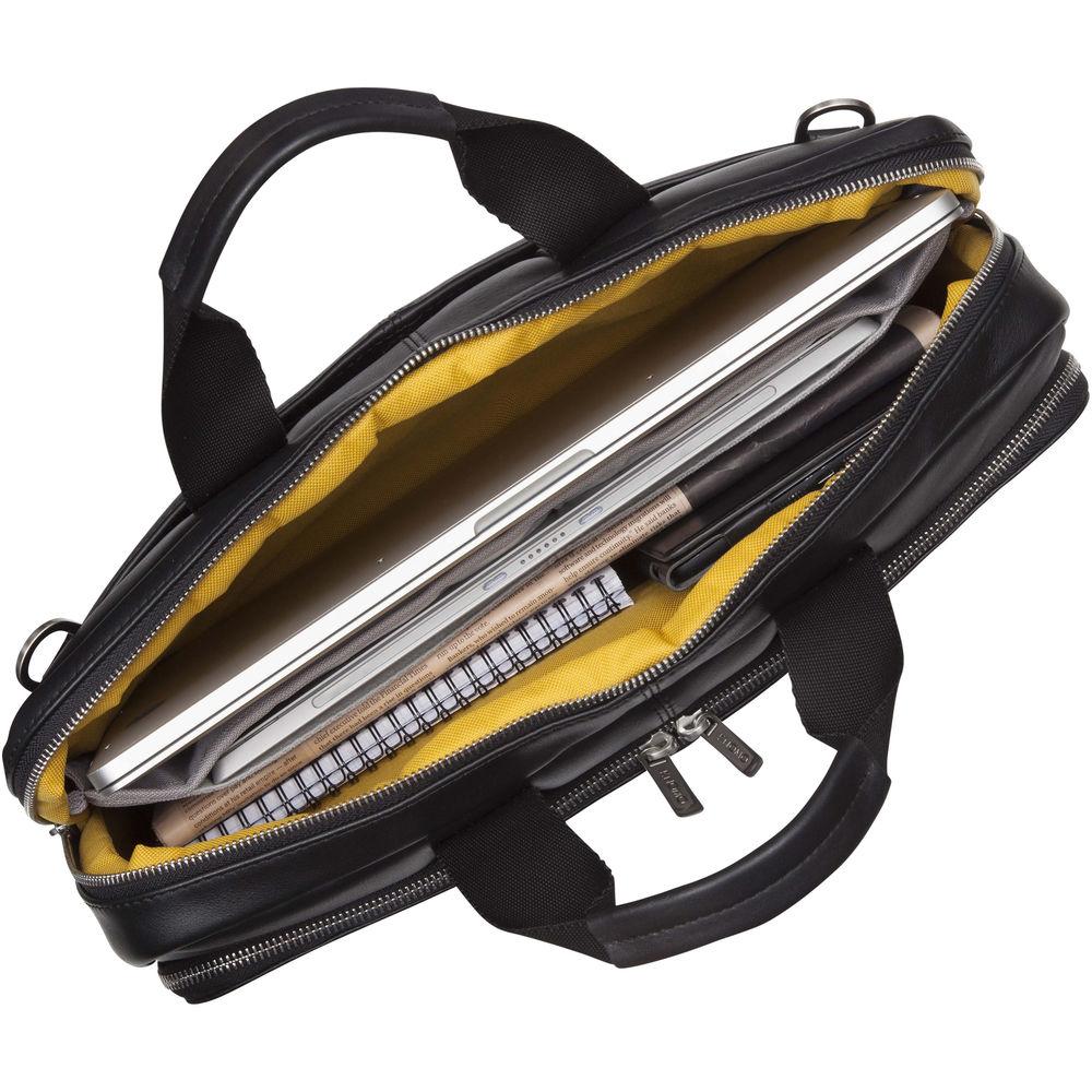 KNOMO USA Newbury Leather Briefcase for 15" Laptop