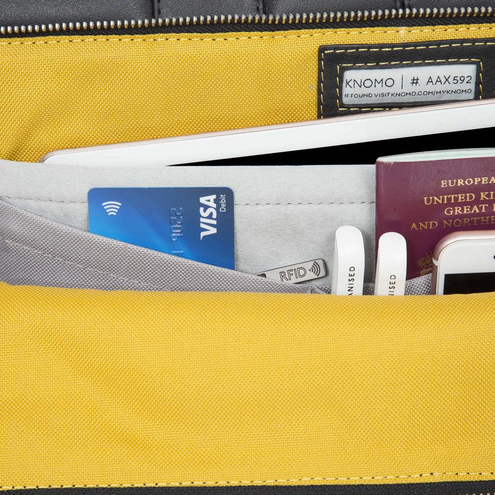 KNOMO USA Newbury Leather Briefcase for 15" Laptop