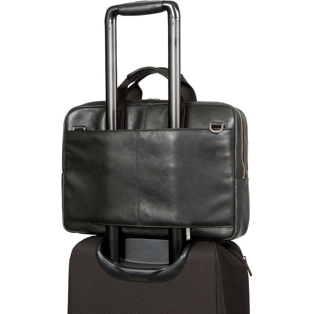 KNOMO USA Newbury Leather Briefcase for 15" Laptop