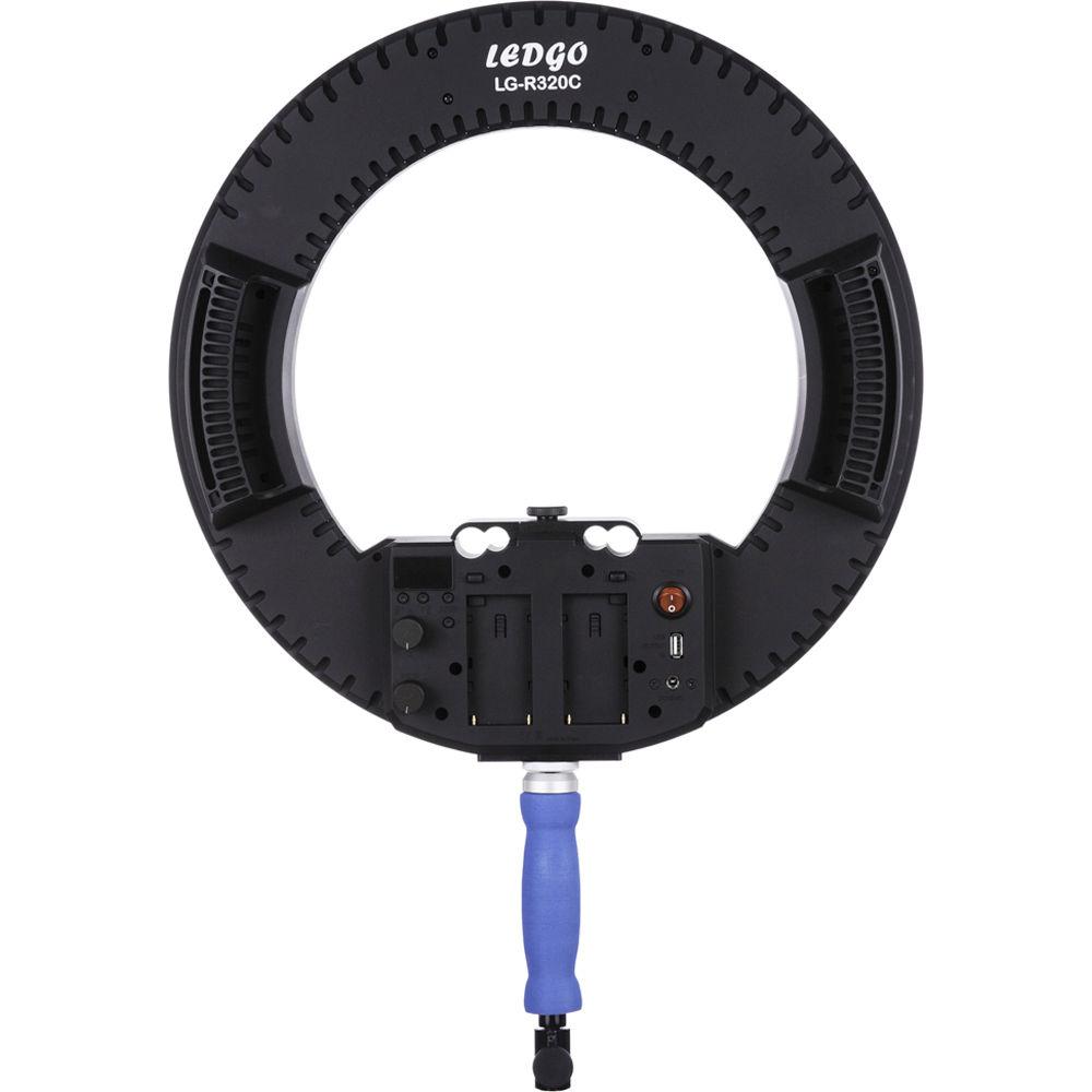 Ledgo Bi-Color Flood Shoot-Through LED Ring Light, Ledgo, Bi-Color, Flood, Shoot-Through, LED, Ring, Light