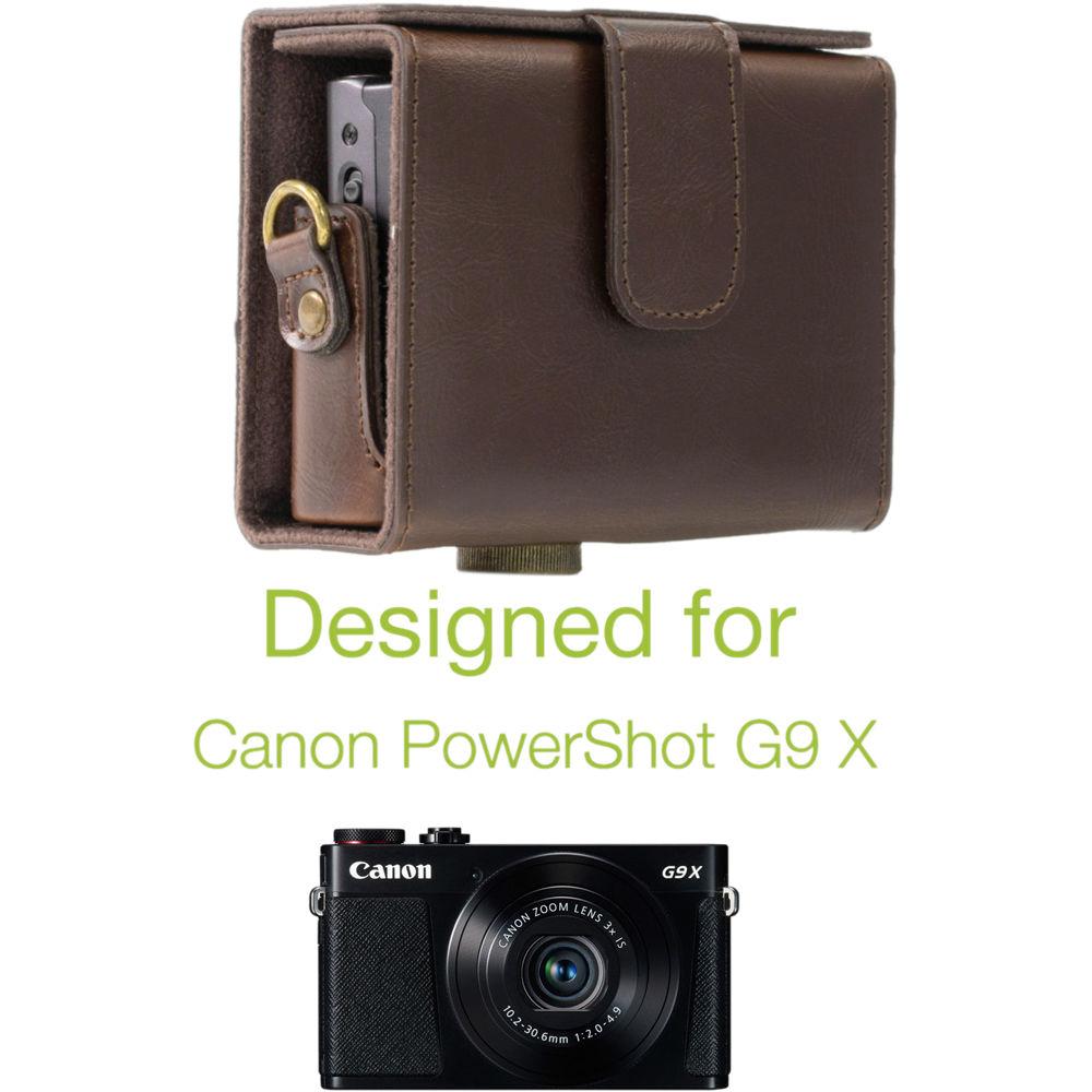 MegaGear Ever Ready Leather Camera Case for Canon PowerShot G9 X