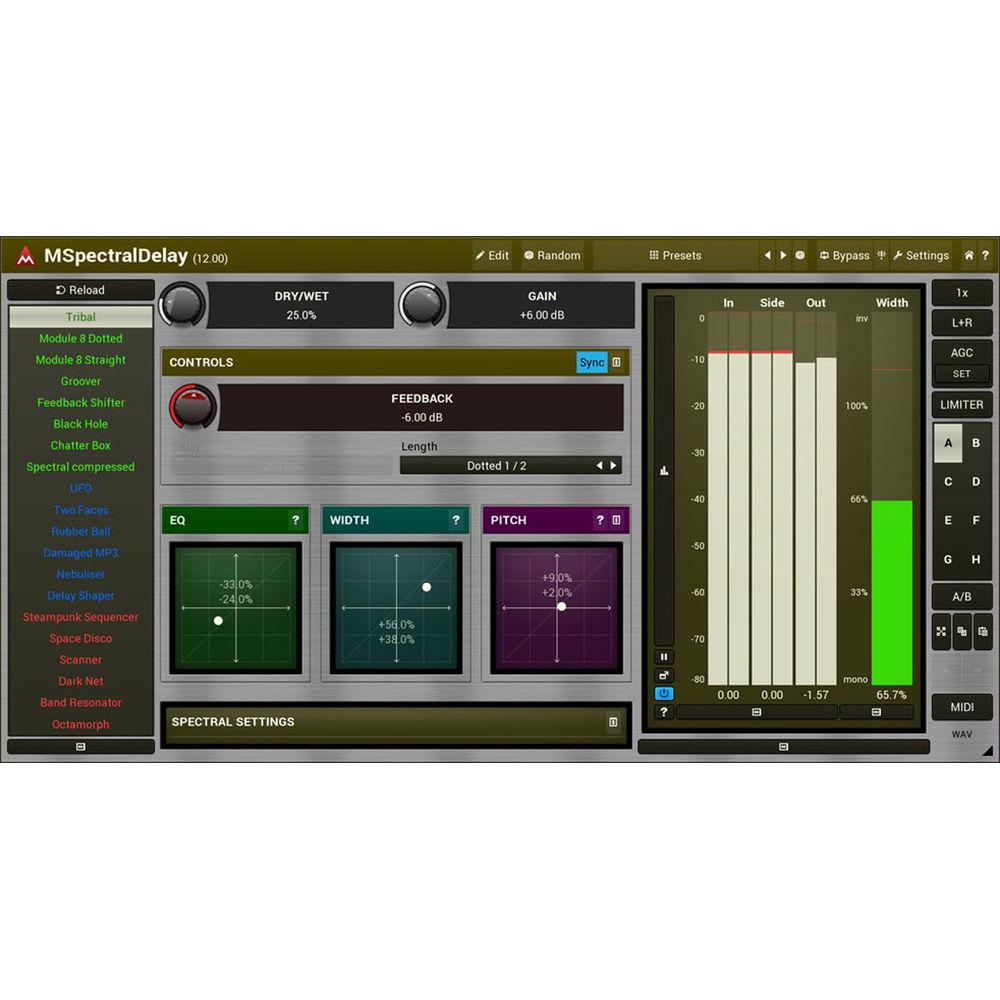 MeldaProduction MSpectralDelay - Delay and Pitch-Shifter Plug-In, MeldaProduction, MSpectralDelay, Delay, Pitch-Shifter, Plug-In