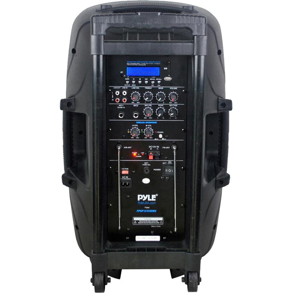 Pyle Pro PPHP1235WMU Portable 12" 2-Way 1000W Wireless and Bluetooth-Enabled PA System