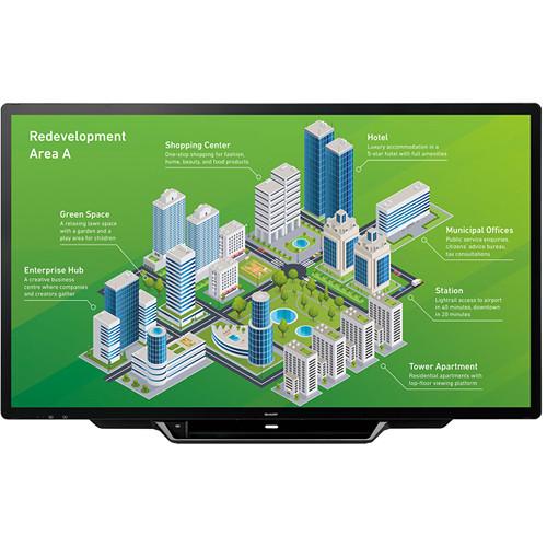 Sharp 80" AQUOS Board Interactive Display with 30-Point Multi-Touch Screen and Edge to Edge Glass