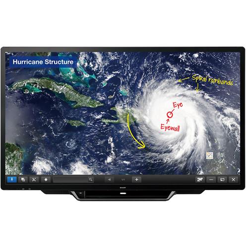 Sharp 80" AQUOS Board Interactive Display with 30-Point Multi-Touch Screen and Edge to Edge Glass