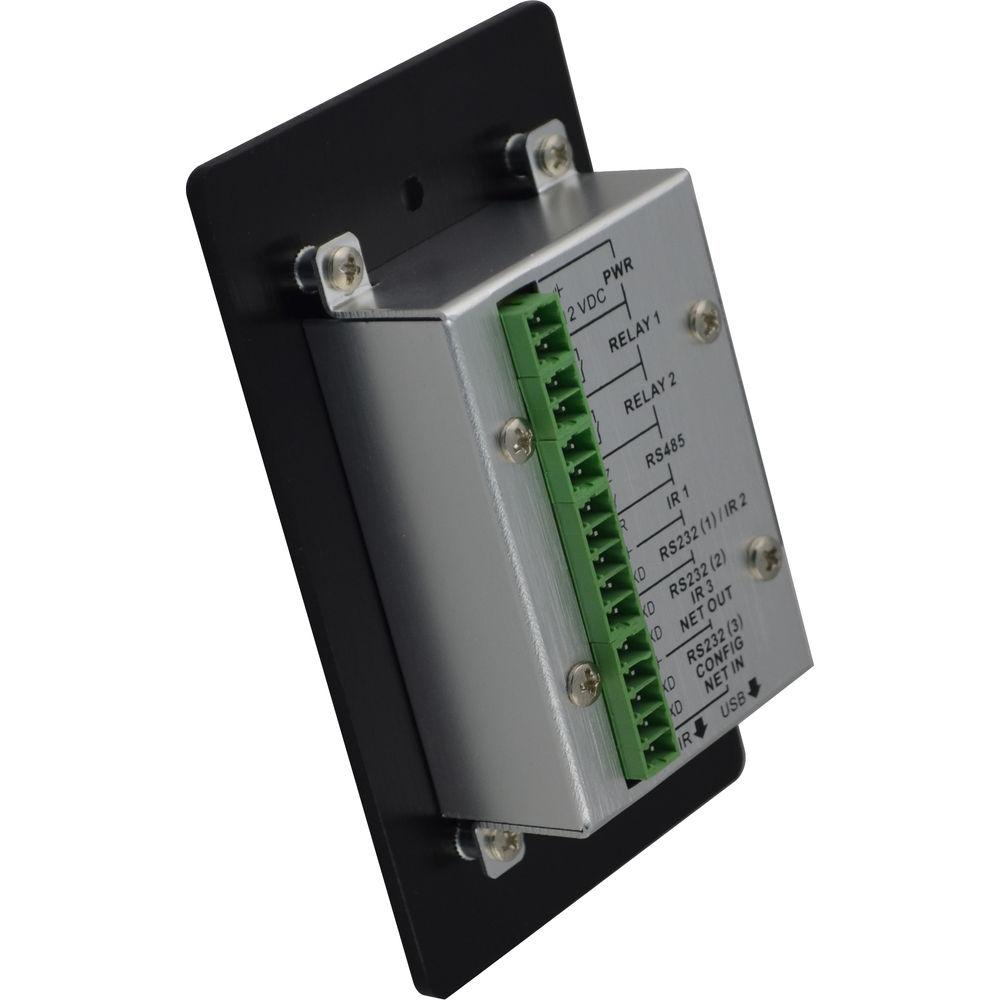 TechLogix Networx Wall Plate Controller with RS232, RS485, IR, Relay & Mini-USB Ports